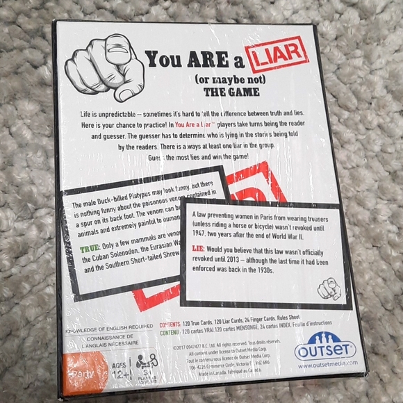 You ARE a LIAR Card Game - Picture 3 of 3